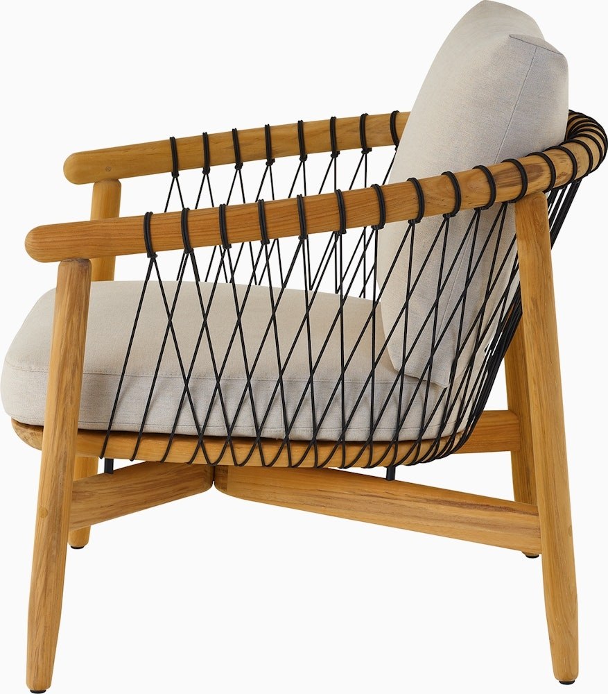 Crosshatch Outdoor Lounge Chair - Image 4