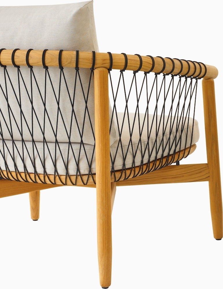 Crosshatch Outdoor Lounge Chair - Image 5