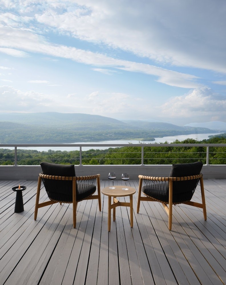 Crosshatch Outdoor Lounge Chair - Image 7