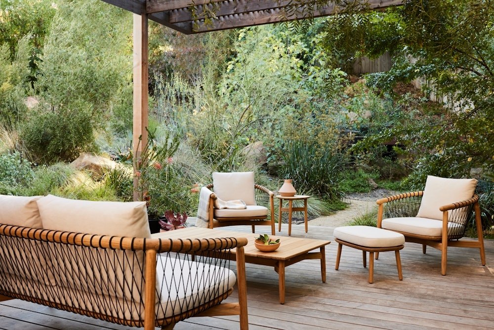 Crosshatch Outdoor Lounge Chair - Image 8