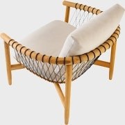 Crosshatch Outdoor Lounge Chair
