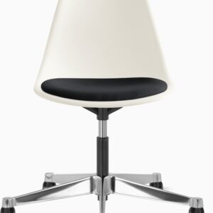 Eames Molded Plastic Task Side Chair with Seatpad