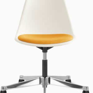 Eames Molded Plastic Task Side Chair with Seatpad