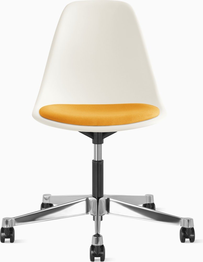 Eames Molded Plastic Task Side Chair with Seatpad
