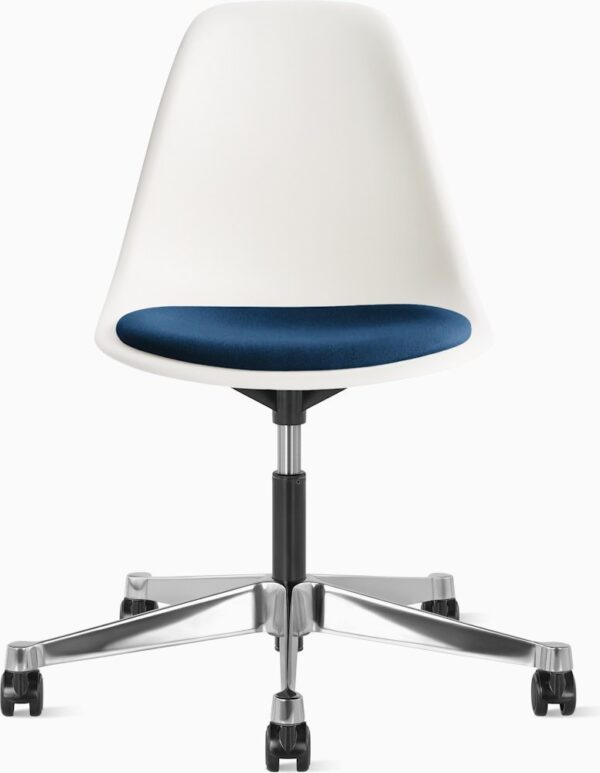 Eames Molded Plastic Task Side Chair with Seatpad