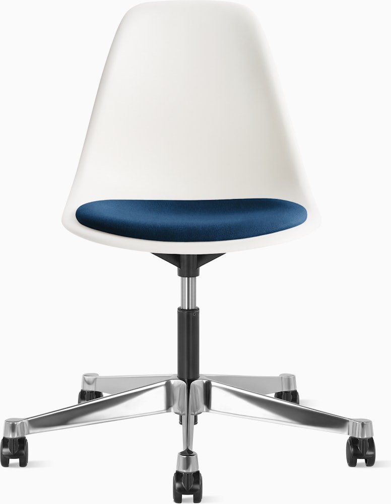 Eames Molded Plastic Task Side Chair with Seatpad - Image 15