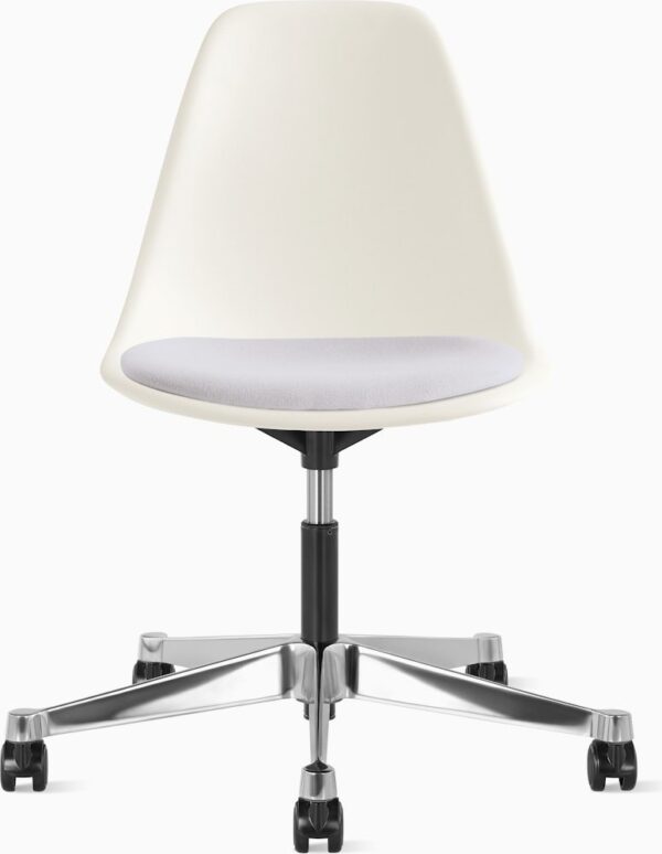 Eames Molded Plastic Task Side Chair with Seatpad