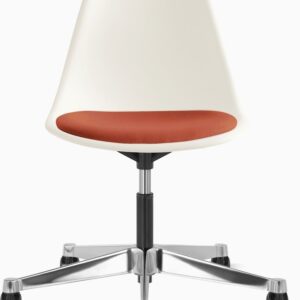 Eames Molded Plastic Task Side Chair with Seatpad