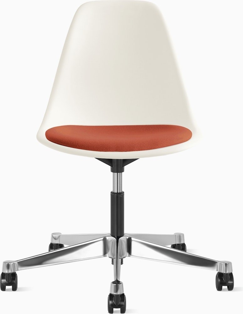 Eames Molded Plastic Task Side Chair with Seatpad - Image 12