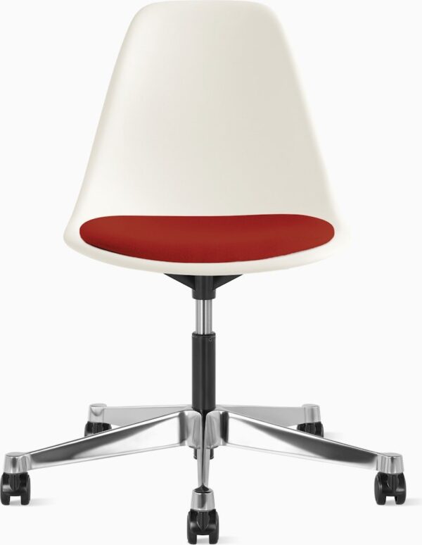 Eames Molded Plastic Task Side Chair with Seatpad