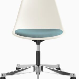 Eames Molded Plastic Task Side Chair with Seatpad