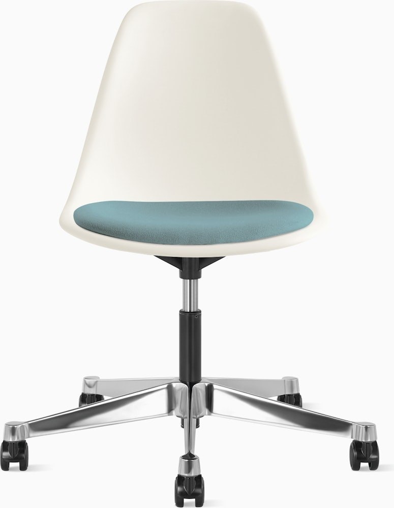 Eames Molded Plastic Task Side Chair with Seatpad - Image 11