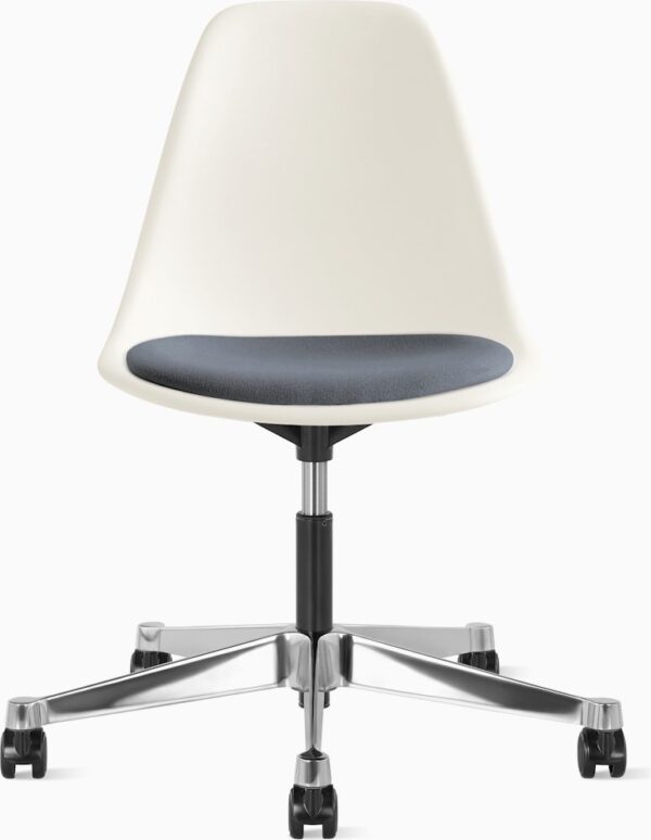 Eames Molded Plastic Task Side Chair with Seatpad