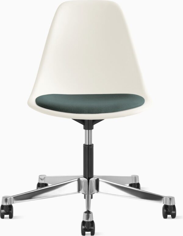 Eames Molded Plastic Task Side Chair with Seatpad