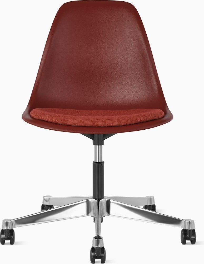 Eames Molded Plastic Task Side Chair with Seatpad - Image 8