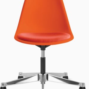Eames Molded Plastic Task Side Chair with Seatpad
