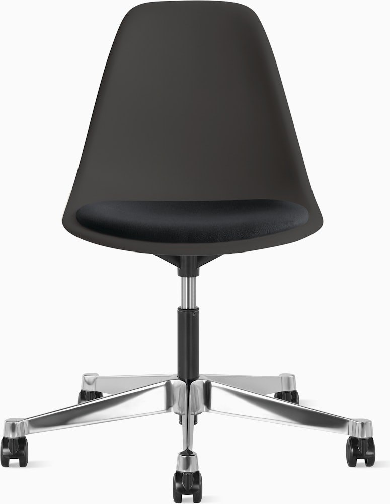 Eames Molded Plastic Task Side Chair with Seatpad - Image 6