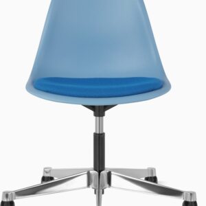 Eames Molded Plastic Task Side Chair with Seatpad