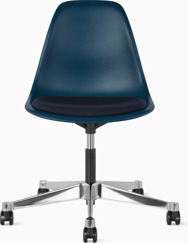 Eames Molded Plastic Task Side Chair with Seatpad