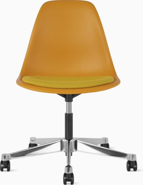 Eames Molded Plastic Task Side Chair with Seatpad