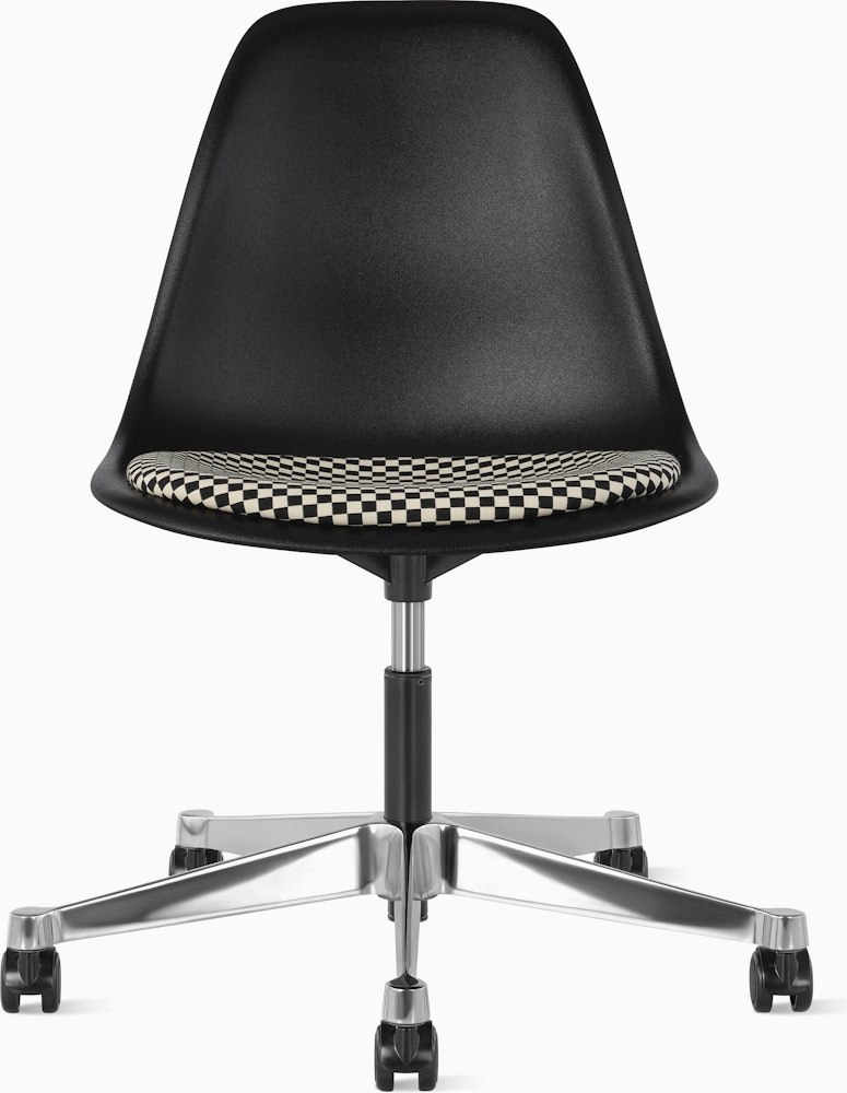 Eames Molded Plastic Task Side Chair with Seatpad - Image 2