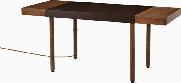 New Canaan Leatherwrap Sit-to-Stand Desk