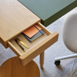 New Canaan Leatherwrap Sit-to-Stand Desk