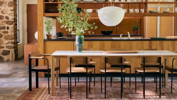 Doubleframe Table, Oak