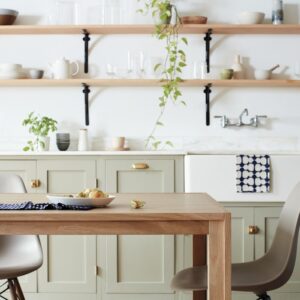Doubleframe Table, Oak