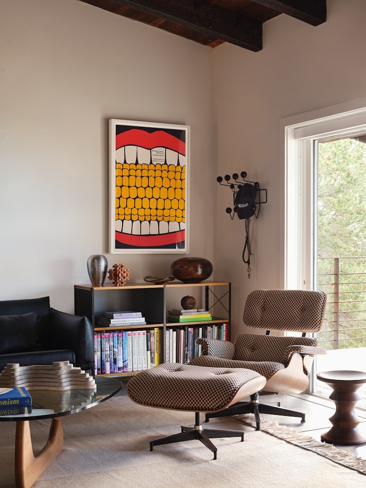 Eames Lounge Chair and Ottoman, Vegan Leather - Image 5