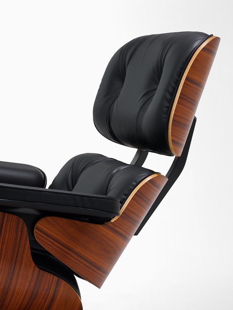 Eames Lounge Chair and Ottoman, Vegan Leather - Image 3