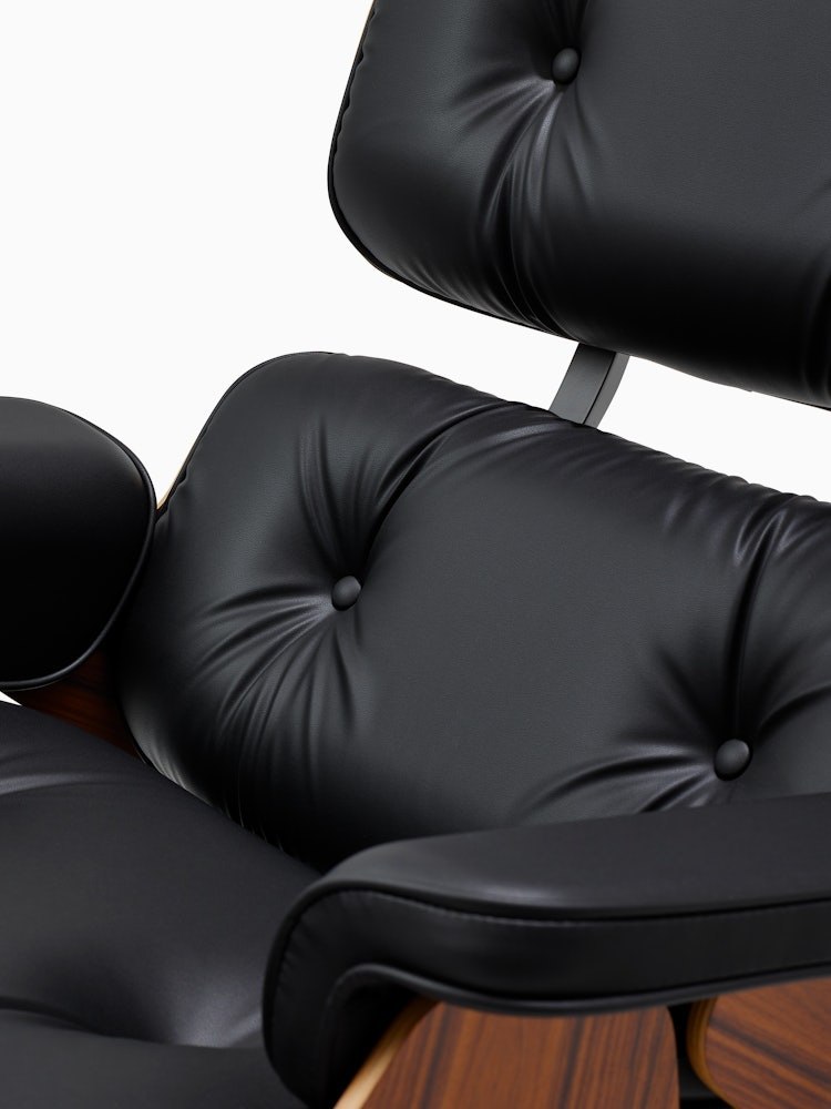 Eames Lounge Chair and Ottoman, Vegan Leather - Image 2