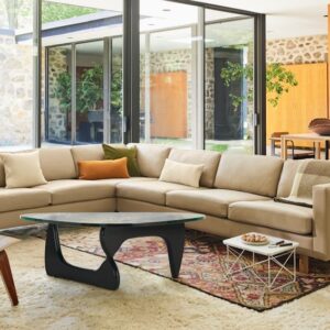 Eames Molded Plywood Lounge Chair Wood Base (LCW), Upholstered