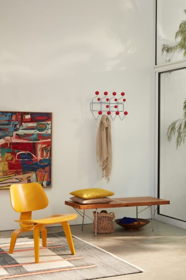 Eames Molded Plywood Lounge Chair Wood Base (LCW), Upholstered