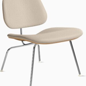 Eames Molded Plywood Lounge Chair Metal Base (LCM), Upholstered