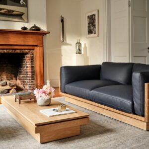 Pawson Drift Coffee Table, Carrara Marble