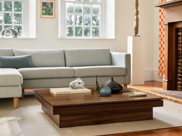Pawson Drift Coffee Table, Tudor Walnut