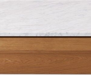 Pawson Drift Coffee Table, Carrara Marble