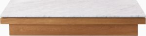 Pawson Drift Coffee Table, Carrara Marble