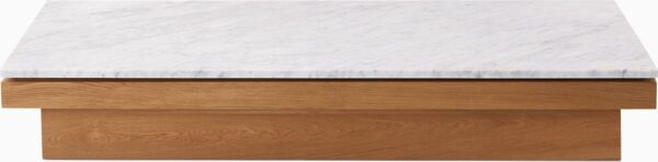 Pawson Drift Coffee Table, Carrara Marble