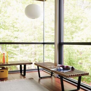 Nelson Platform Bench, Wood Base