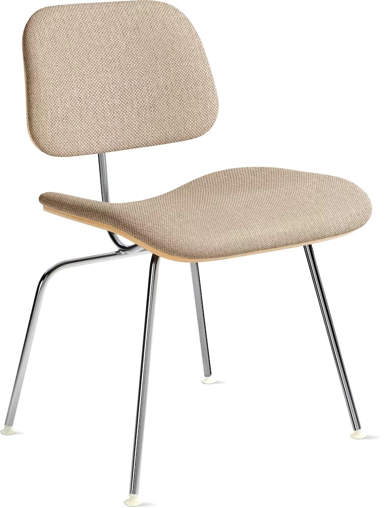 Eames Molded Plastic Dining Chair (EC-127), Upholstered