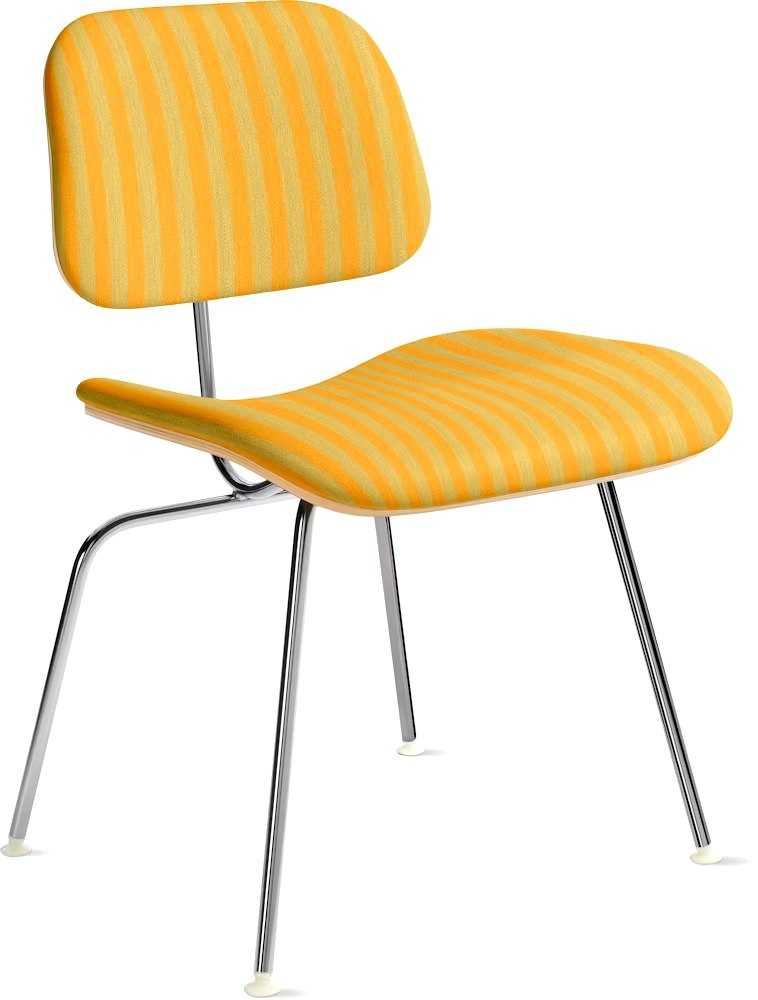 Eames Molded Plastic Dining Chair (EC-127), Upholstered - Image 5
