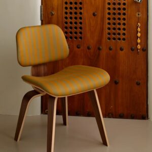 photo_5913318249267400100_y Eames Molded Plywood Dining Chair Metal Base (DCM), Upholstered